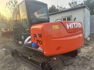 Excavatrice hydraulique sur chenilles Hitachi ZX70 d'occasion, 95% NEUVE, faible nombre d'heures, composants moteur essentiels, engin de construction, vente à bas prix - Product Image 5