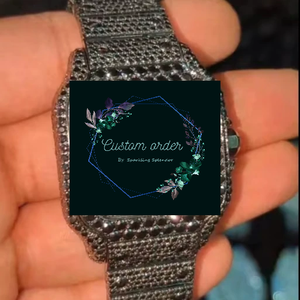 Black VVS Moissanite Diamond Watch Men Iced Out Stainless Steel Mechanical <b>Automatic</b> Luxury Fashion <b>Wristwatch</b> Pass Tester - Product Image 2