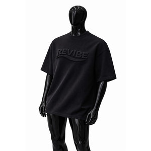 T-shirt gaufré confortable en coton respirant de qualité supérieure pour homme, coupe classique, 100 % coton - Product Image 1