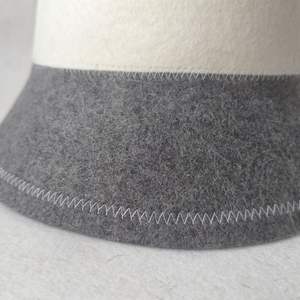 Chapeau 100% Laine Nouveau Design Écologique Réutilisable Doux Confortable Logo Brodé Personnalisé pour SPA Bain Best-seller Bob - Product Image 2