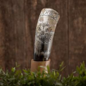 Auténtico Cuenco Vikingo Ecológico para Cerveza y Sidra, Estilo Religioso y Animal, Hecho a Mano para Fiestas de Reenactación y Bares - Product Image 5