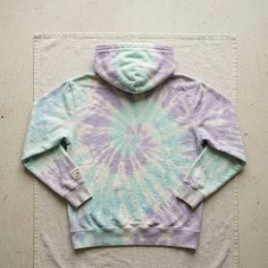 Sudadera con Capucha Tie Dye en Tonos Pastel Lavanda y Menta, Personalizada, de Felpa Suave, Estilo Urbano, Unisex, Talla Grande, OEM, ODM, Venta al Por Mayor - Product Image 5