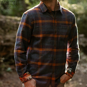 Chemises en flanelle pour hommes, coupe classique, confortables, nouvelle collection, personnalisables avec votre logo, vente en gros - Product Image 2
