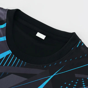 Trendy Men's Sublimation T-Shirt 100% polyester Short Sleeve Solid Pattern Quick Dry Breathable Comfortable Best Selling Summer - Product Image 2