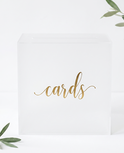 Boîte à vœux et boîte à cartes de mariage personnalisée en acrylique de 3 mm avec serrure, porte-cartes de mariage personnalisé avec logo - Product Image 4