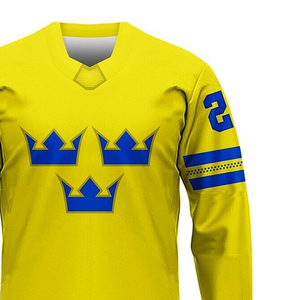 Breathable <b>Ice</b> Hockey Jersey with Custom Team Name and Player Numbers Full Sublimation Printed Professional Sports Apparel - Product Image 3