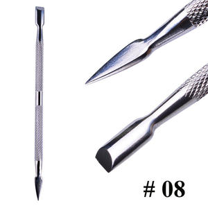 Empujador de Cutículas Profesional de Acero Inoxidable de Alta Calidad con Cuchilla Curva para Manicura, Pedicura y Arte de Uñas ANAAIF - Product Image 4