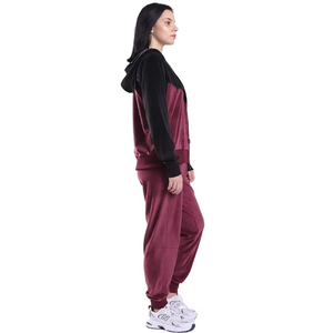 Chándal de Forro Polar Grueso para Mujer con Cordón Ajustable, Ropa Deportiva Casual de Invierno, Poliéster/Algodón - Product Image 3