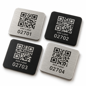 Etiquetas de Seguimiento de Activos Metálicas, Etiquetas de Aluminio con Código QR Personalizado y Números de Serie Secuenciales - Product Image 2