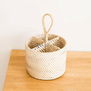 Cesta de Ratán Natural con Asa, Organizador Decorativo Hecho a Mano para Tiendas Minoristas, Venta al por Mayor desde Vietnam - Product Image 6