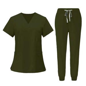 Uniformes Médicos de Poliéster de Alta Calidad con Diseños Personalizados, Conjuntos de Uniformes de Hospital para Hombres y Mujeres, Tela Denim para Doctores - Product Image 1