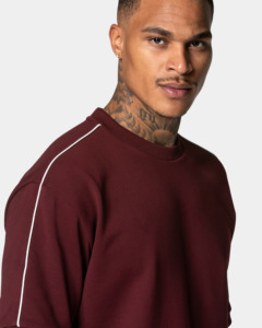 Camiseta Unisex de Algodón 100% de 220 g/m² para Hombre, Estilo Urbano Holgado, Transpirable, Anti-Pilling, con Ribete de Línea y Patrón Sólido en Contraste - Product Image 2