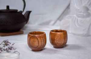 Wooden Coffee Cup Acacia Wood <b>Tea</b> <b>Mug</b> Eco Friendly Handmade Drinkware cup - Product Image 5