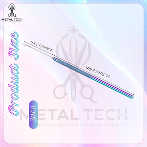 3 Pcs Stainless Steel Hair Extensions <b>Needle</b> Pulling Hook Tool, Hair Tinsel Tool, Micro <b>Needle</b> <b>Threader</b> Wire Pulling <b>Needle</b> Set - Product Image 3