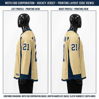 Jersey Hoki Es Bordir Kustom Pakistan dengan Lengan Pendek dan Desain Bendera - Seragam Berkualitas Tinggi