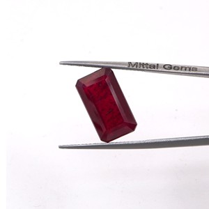 Rubis naturel de Bangkok octogonal 12,04 carats, pierre précieuse de rubis naturel taillée en facettes pour la fabrication de bijoux, prête à l'emploi - Product Image 4