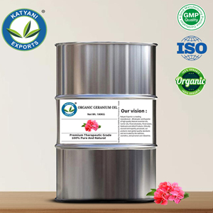 Aceite Esencial de Geranio (Pelargonium Graveolens) Orgánico Certificado por la USDA, Aceite Destilado al Vapor - Para Formulaciones Cosméticas y de Perfumería - Product Image 3