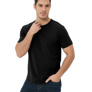 T-shirt pour homme, qualité supérieure, coton doux, couleur unie, col rond, léger, respirant, confortable, vêtement décontracté pour tous les jours - Product Image 5