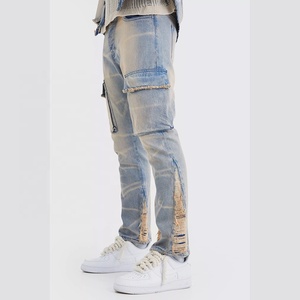 Men's High Quality Denim Jeans Pants Slim Fit Soft <b>Stretch</b> Fabric Casual Streetwear Everyday Clothing Comfortable Fashion Bottom - Product Image 1