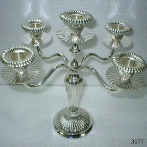 Heavy Duty Crystal 3 Arm Candelabra <b>Candle</b> Stand for Dining Table Wedding and Event Decoration - Product Image 3