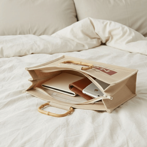 Bolsa de Compra de Yute Ecológica de la Mejor Calidad con Logotipo Personalizado |   Bolsa Reutilizable para Fabricación y Marca - Product Image 2