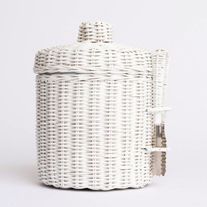 Barware essentials hand woven rattan ice <b>cooler</b> <b>box</b> beverage tub <b>coolers</b> soft drinks chiller - Product Image 1