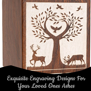 Wooden Keepsake Urn for Memorial Ash Storage Artisan Handmade Wooden Ash Urn by AYAANS - Product Image 5