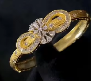 สร้อยข้อมือเซอร์คอนเคลือบสีทองจากดีไซเนอร์สำหรับสวมใส่ทำงานแบบดั้งเดิมสมัยใหม่ - Product Image 2