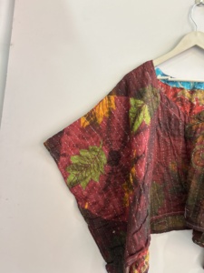 Plus Size Women's <b>Patchwork</b> Tank Top Casual Cotton Blouse Sleeveless Collarless Spring Style Handmade Top - Product Image 3