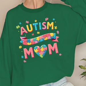 เสื้อสเวตเตอร์ผู้หญิงแม่ออทิสติกที่มีหัวใจ - Product Image 3