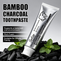 Dentifrice blanchissant au charbon de bambou activé naturel, sans fluor, pour un nettoyage en profondeur des taches dentaires, marque privée OEM