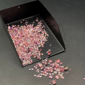 Diamants de laboratoire de forme ronde, taille excellente, couleur rose, lot mixte CVD HPHT, certifiés IGI, diamants mêlée pour la fabrication de bijoux - Product Image 6