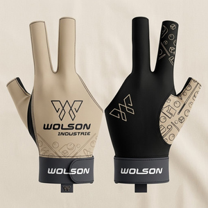 Guantes de Billar y Snooker Wilson Industry Premium, de Poliéster/Lycra, Tres Dedos, Ligeros, Antideslizantes, Cómodos y Elásticos - Product Image 1