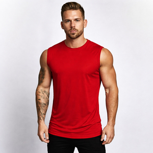 Débardeur de sport pour homme à séchage rapide, personnalisable avec broderie, confortable, pour l'été et la gym, livraison rapide - Product Image 5