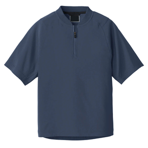 Veste de baseball d'été unie respirante et écologique à manches courtes personnalisable pour équipes sportives masculines adultes - Product Image 1