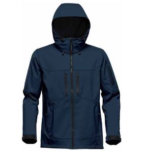 Men's <b>Red</b> <b>Hooded</b> Fleece <b>Jacket</b> Windproof Zipper Closure Casual Winter Wear Polyester Material - Product Image 4