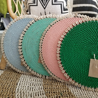 Set de table en rotin de qualité supérieure, fait main, tissé naturellement, assiette de présentation écologique, décoration de table rustique, fabricant et fournisseur