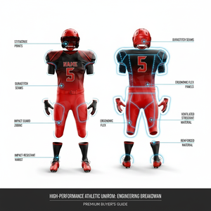 OEM Unique Design Short Sleeve American Football Uniforms Customized Embroidery Logo Design Team Name & Number Football Uniforms - Product Image 2