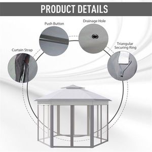 Pop-Up Party Tent with Canopy Gazebo Pergola for Outdoor Events - Product Image 5