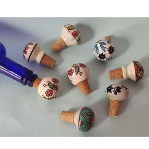 Tapón de Botella de Vino de Cerámica Hecho a Mano al por Mayor, Sellador Decorativo de Corcho con Patrón Personalizado para Regalos de Vino, Bodas, Fiestas y Bar en Casa - Product Image 4