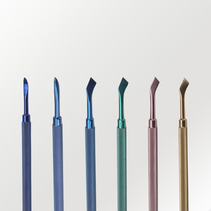 Kit d'outils repousse-cuticules double embout en acier inoxydable 130 mm pour manucure et soin des cuticules, avec deux têtes, conception réutilisable - Product Image 4