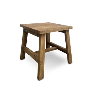 Mesa de Madera de Teca Plegable de Diseño Minimalista de 35 cm, Ecológica para Sala de Estar - Product Image 1
