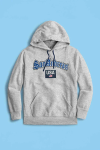 ''SOSH 4 Hoodie'' เสื้อฮู้ดผ้าฟลีซพิมพ์ลายซานอันเดรียสสำหรับผู้ชาย - Product Image 2