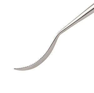 Écarteur de hanche à levier osseux en acier inoxydable, courbé, 300 mm (11,34 po), pointe émoussée, largeur de la mâchoire 6,2 mm, largeur de l'arcade 28 mm, Hohmann, manuel, haute qualité - Product Image 3