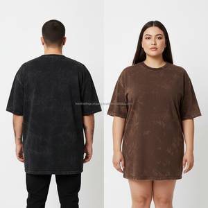 T-shirt unisexe décontracté en coton 100% délavé à l'acide, style streetwear vintage vieilli, anti-boulochage, idéal pour l'été - Product Image 5