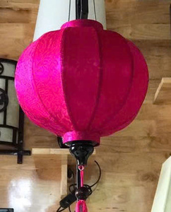 Lanternes en soie traditionnelles, lanternes en bambou et en soie, éclairage décoratif pour mariage, fête, jardin, lanternes en soie du Vietnam - Product Image 2