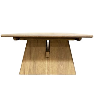 Mesa de Centro de Madera de Mango, Forma Cuadrada, Baja, para Sala de Estar, con Base de Trípode, Estilo Moderno Rústico - Product Image 6