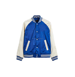 Vestes de baseball universitaires personnalisées pour hommes, de haute qualité, respirantes, avec impression sérigraphique, veste de baseball en satin - Product Image 5