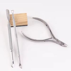 Ensemble professionnel de 3 pinces à cuticules en acier inoxydable avec lames courbées, compatibles avec les ongles des pieds, durables, à large ouverture de mâchoire - Product Image 2