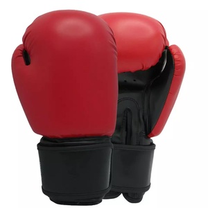 Gants de boxe en cuir PU blanc avec sangle de poignet réglable, fermeture à lacets, équipement d'entraînement respirant pour adultes, unisexe, arts martiaux - Product Image 4